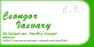 csongor vasvary business card